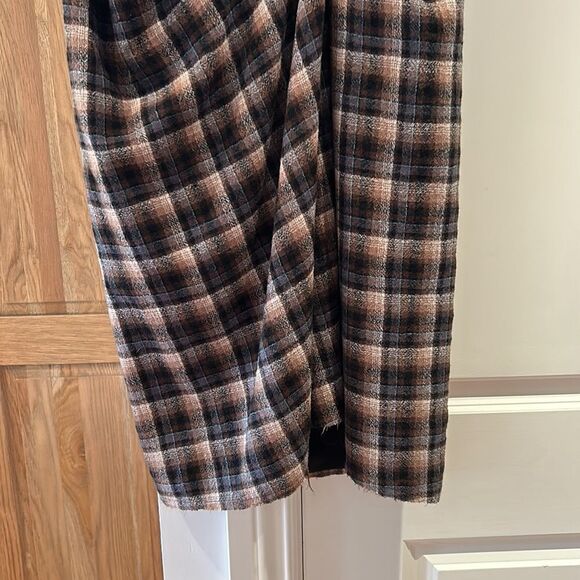 SSENSE Marc Jacobs plaid skirt with raw hem sz 6 - Picture 4 of 10